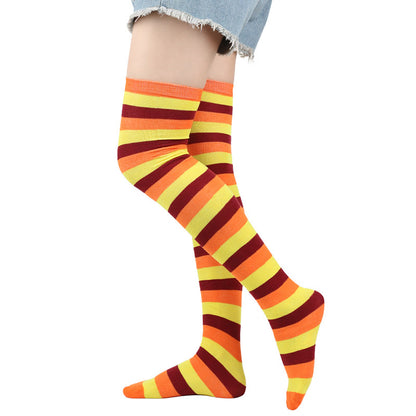 Lucky Clover Thigh Highs Socks(3 Pairs) - G - One Size - image 4