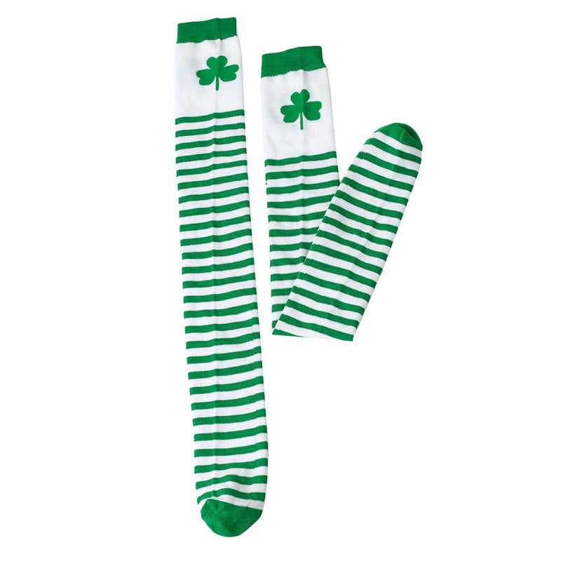 Lucky Clover Thigh Highs Socks(3 Pairs) - image 20