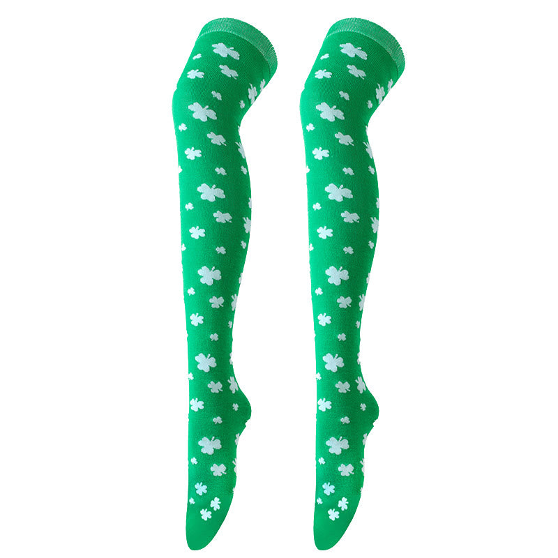 Lucky Clover Thigh Highs Socks(3 Pairs) - image 23