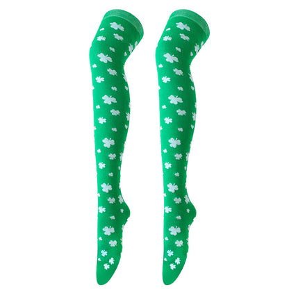 Lucky Clover Thigh Highs Socks(3 Pairs) - image 23