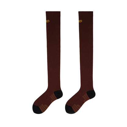 Support Sport Thigh High Socks(2 Pairs) - Coffee - EU36-40(US3-7) - image 6
