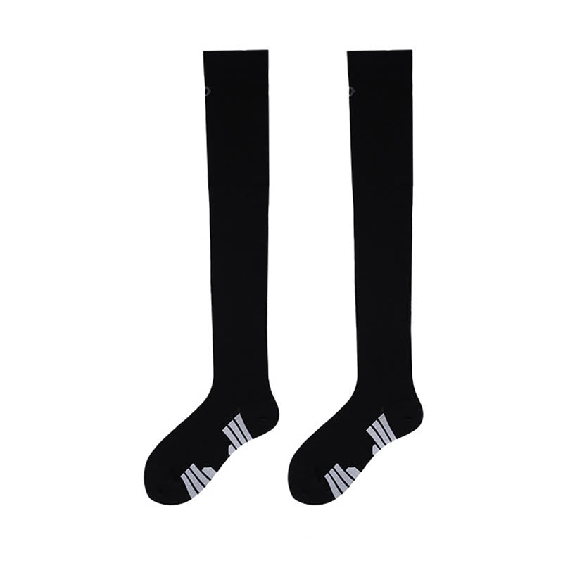 Support Sport Thigh High Socks(2 Pairs) - Black - EU36-40(US3-7) - image 8