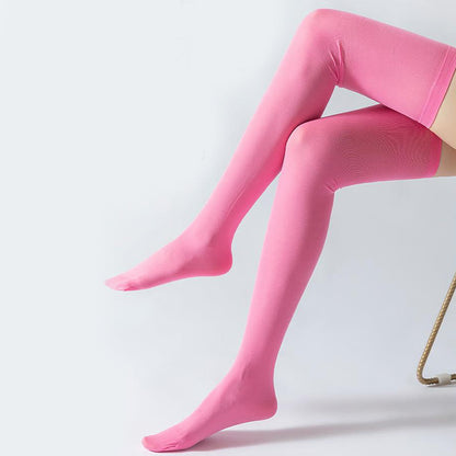 Solid Color Thigh High Compression Socks(2 Pairs) - image 5