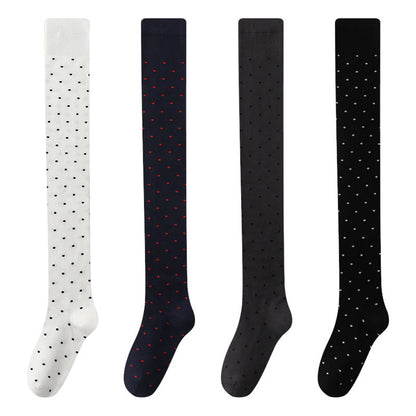 Polka Dots Thigh High Socks(2 Pairs) - image 13