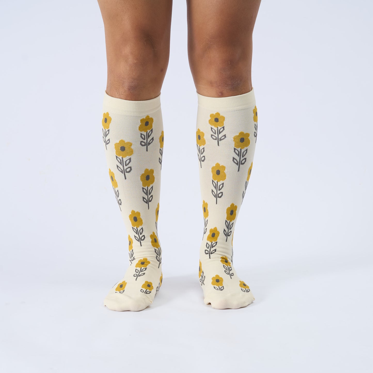 Plus Size Floral Trio Compression Socks(3 Pairs) - image 5