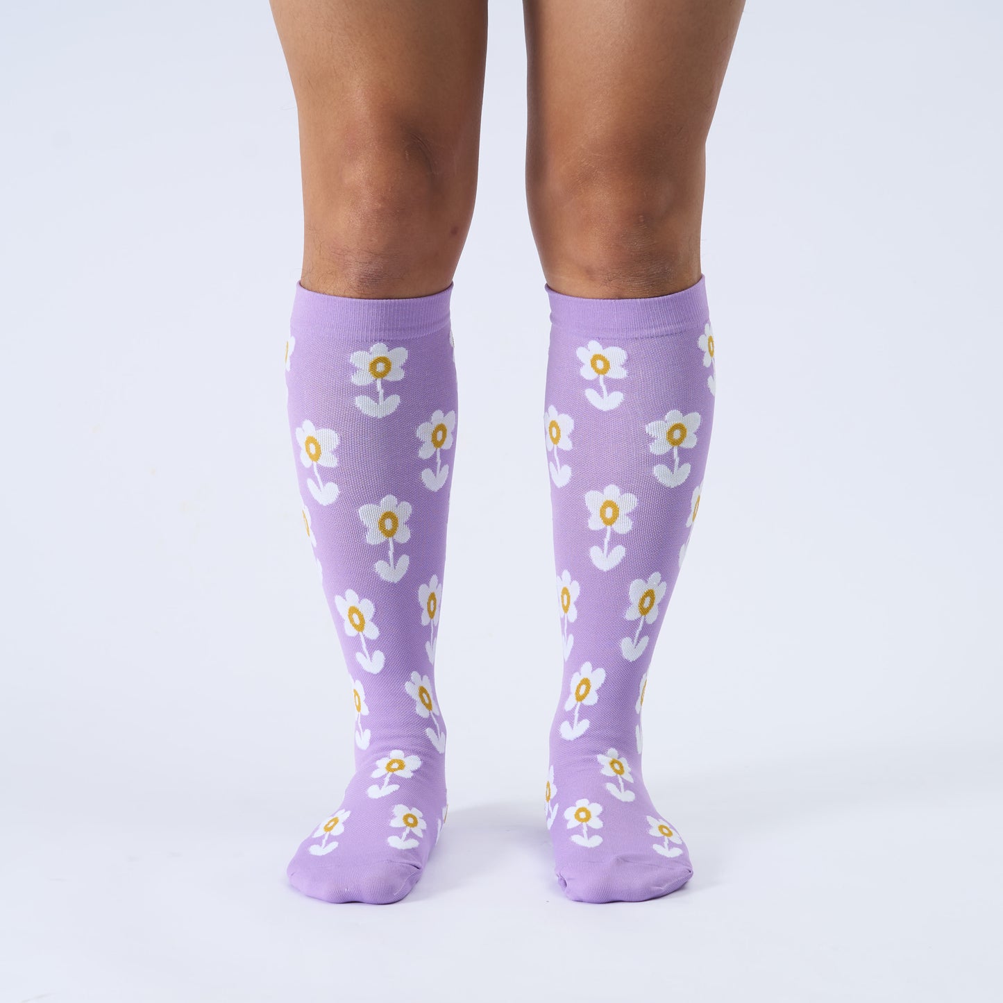 Plus Size Floral Trio Compression Socks(3 Pairs) - image 1