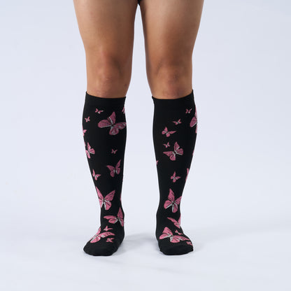 Plus Size  Butterfly Print Compression Socks - image 2