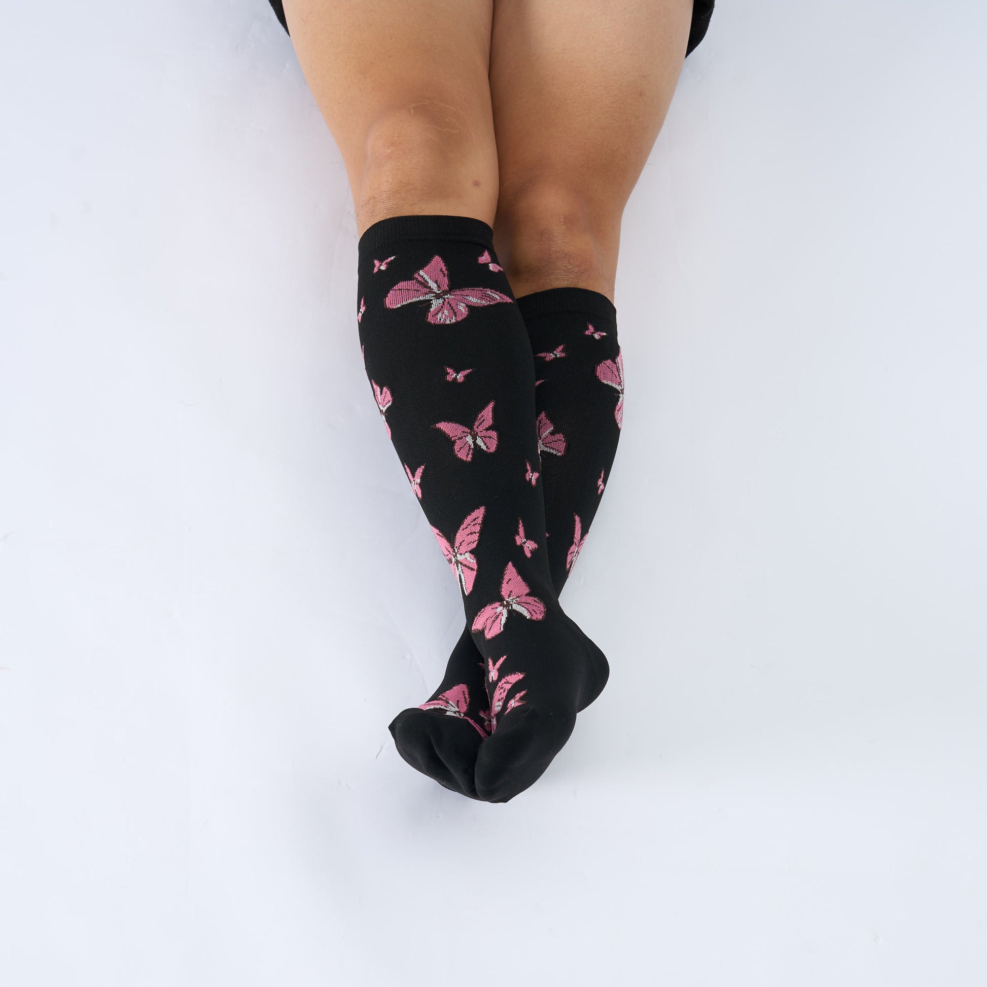 Plus Size Butterfly Print Compression Socks - image 3