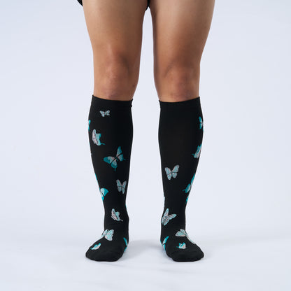 Plus Size Butterfly Print Compression Socks - image 4