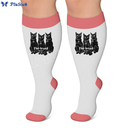 Plus Size Cat Dog Compression Socks - image 3