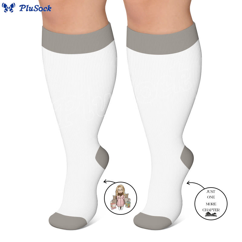 Plus Size Reading Compression Socks - image 7