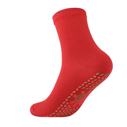 Mugwort Warmth Quarter Socks(3 Pairs) - Red - EU36-42(US3-8.5) - image 11