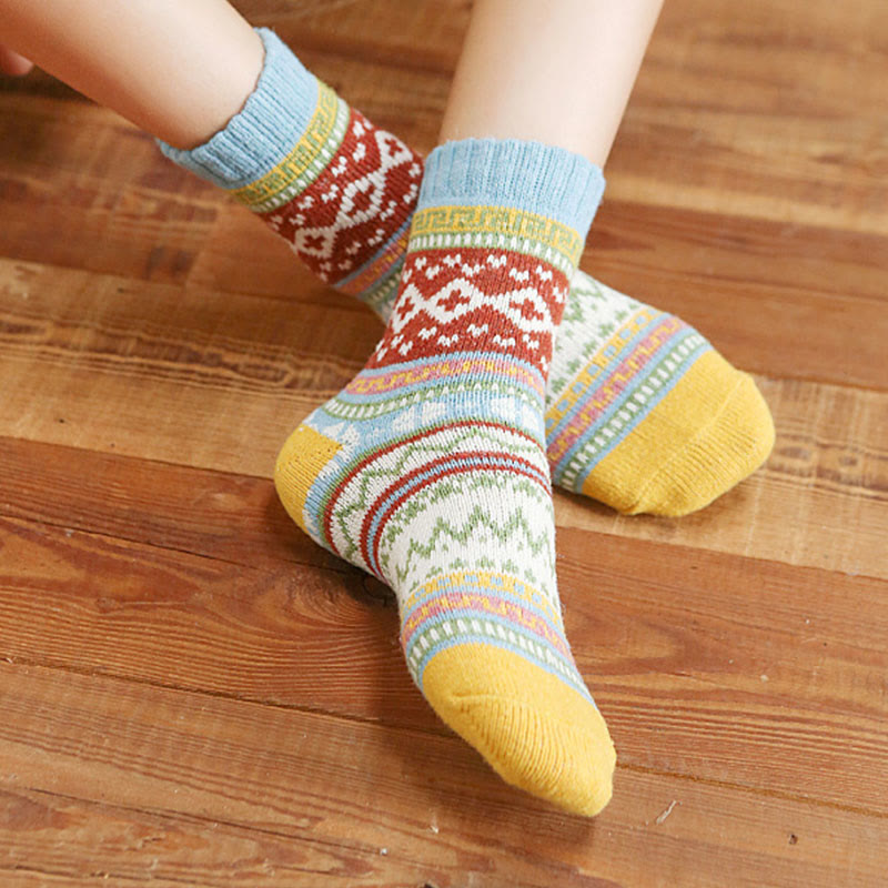 Retro Palette Quarter Socks(5 Pairs) - image 3