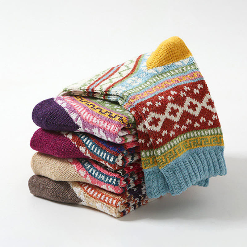 Retro Palette Quarter Socks(5 Pairs) - image 4