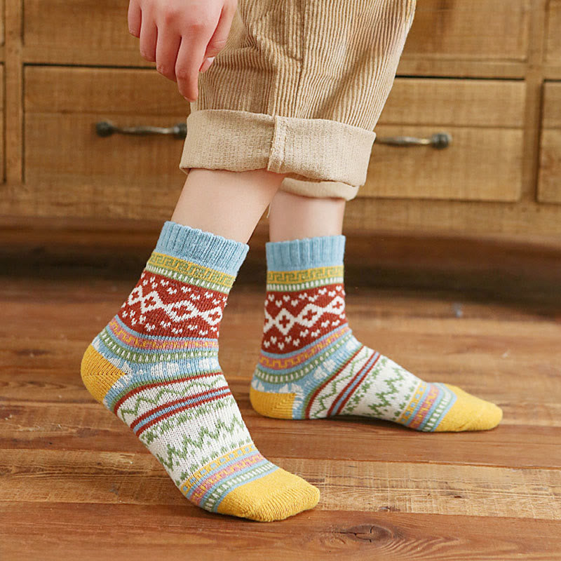 Retro Palette Quarter Socks(5 Pairs) - image 5