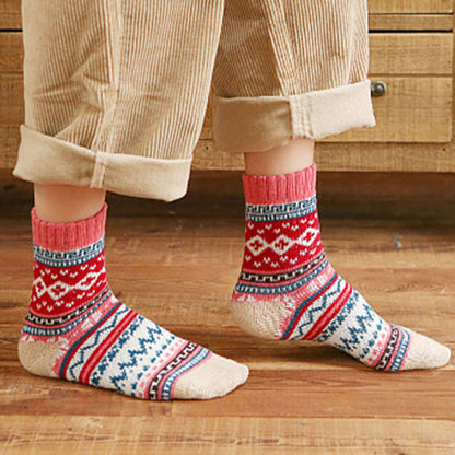 Retro Palette Quarter Socks(5 Pairs) - image 6