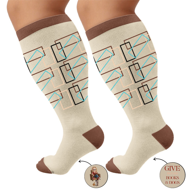 Plus Size Casual Reading Compression Socks - image 11