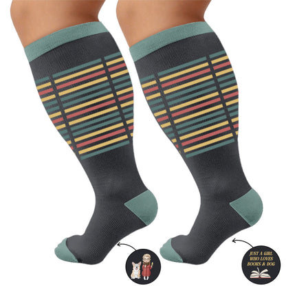 Plus Size Casual Reading Compression Socks - image 9