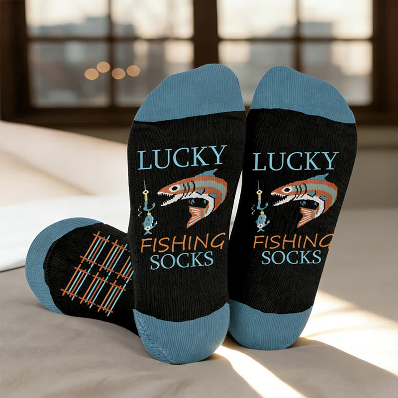 Plus Size Personal Hobby Compression Socks - Outdoor Fishing(1 Pair) - 4XL - image 0