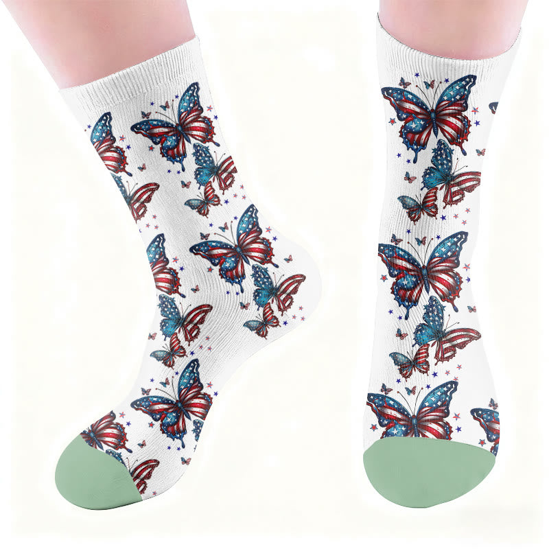 Bowknot Flag Butterfly Socks - image 4