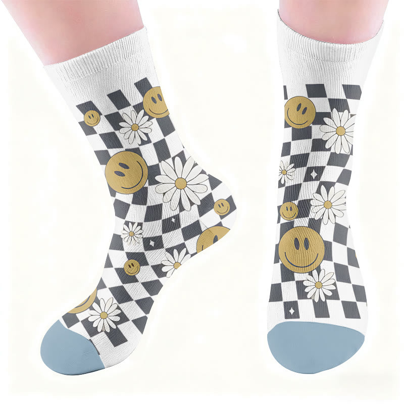 Floral Leopard Print Socks - image 5