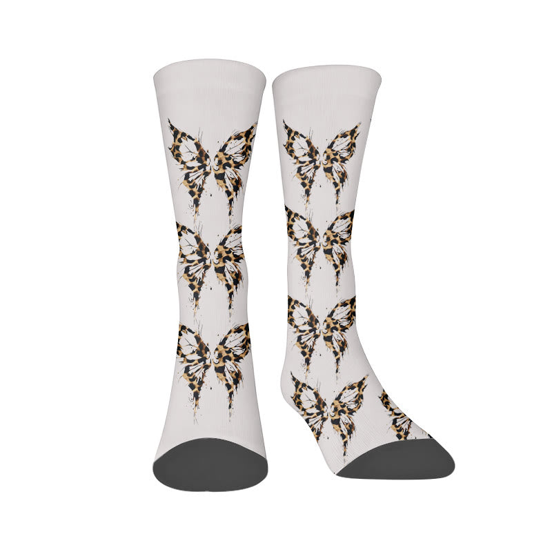 Leopard Butterfly Heart Socks - Butterfly(1 Pair) - EU37-44(US4-10) - image 8
