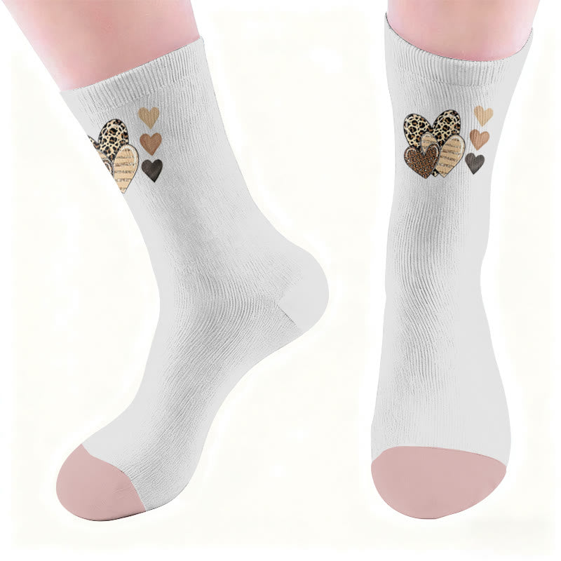 Leopard Butterfly Heart Socks - image 6