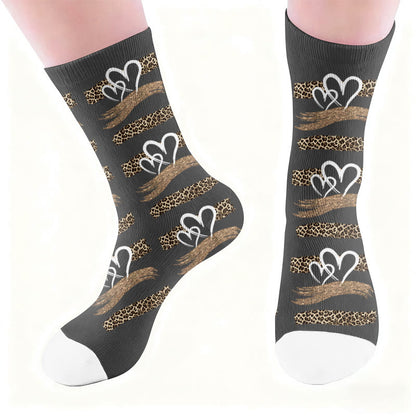 Leopard Butterfly Heart Socks - image 4