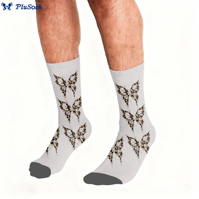 Leopard Butterfly Heart Socks - image 2