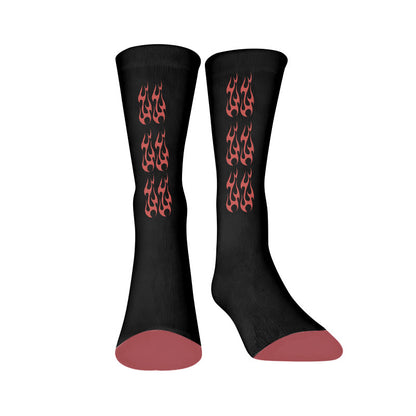 Racing Flag Socks - Flames(1 Pair) - EU37-44(US4-10) - image 9