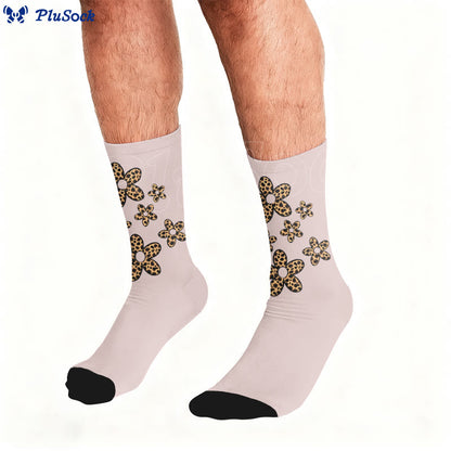 Butterfly Heart Leopard Print Socks - image 3
