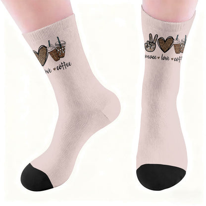 Butterfly Heart Coffee Socks - image 6