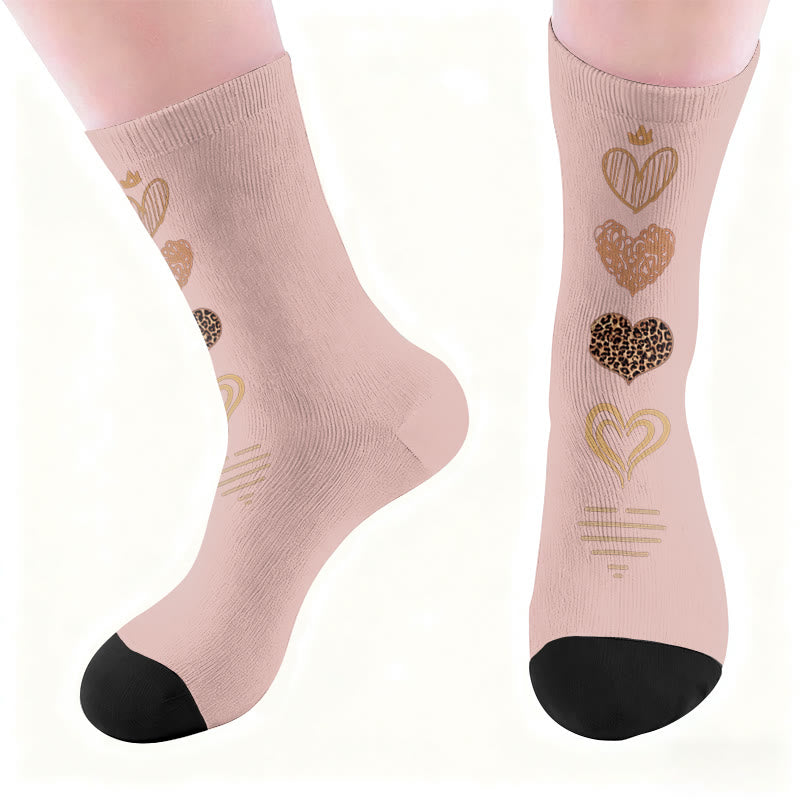 Butterfly Heart Coffee Socks - image 5