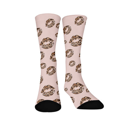 Leopard Print Lips Socks - Lips(1 Pair) - EU37-44(US4-10) - image 8