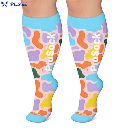 Plus Size Jigsaw Dog Paw Compression Socks - image 3