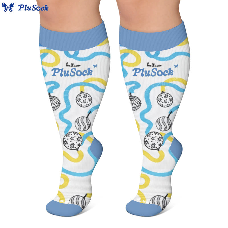 Plus Size Stripe Ballon Compression Socks - image 3