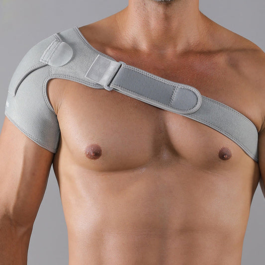 Buckle Durable Compression Shoulder Brace - Grey - One Size - image 0
