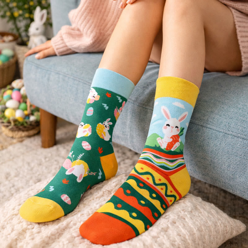 Easter Egg Quarter Socks(3 Pairs) - image 0