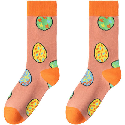 Easter Carrot Themed Quarter Socks(6 Pairs) - image 10