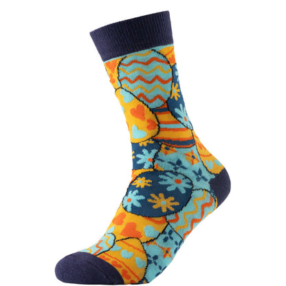 Easter Carrot Themed Quarter Socks(6 Pairs) - image 1