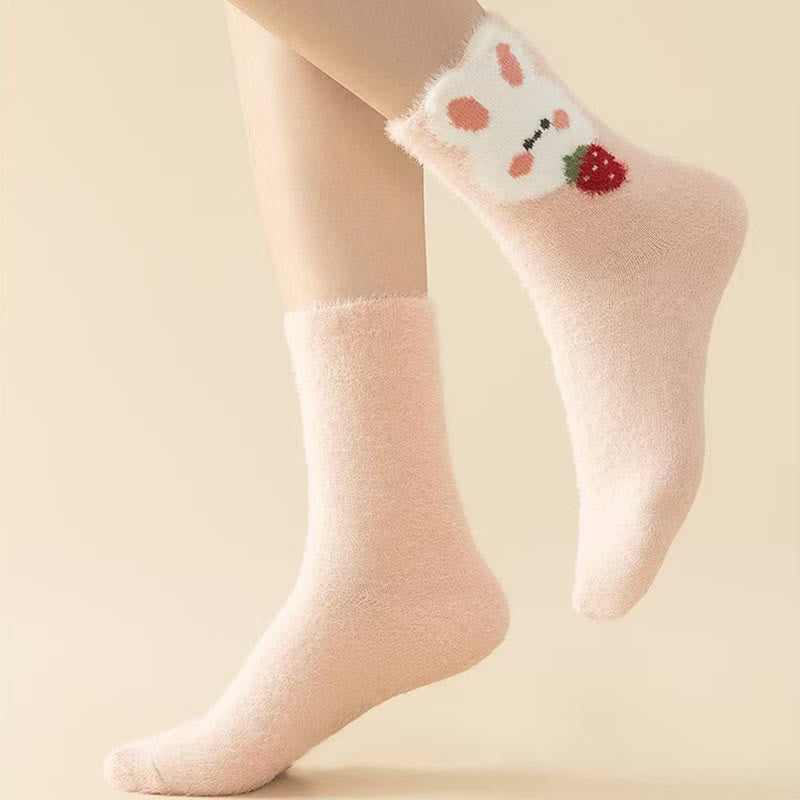 Adorable Bunny Quarter Socks(3 Pairs) - image 4