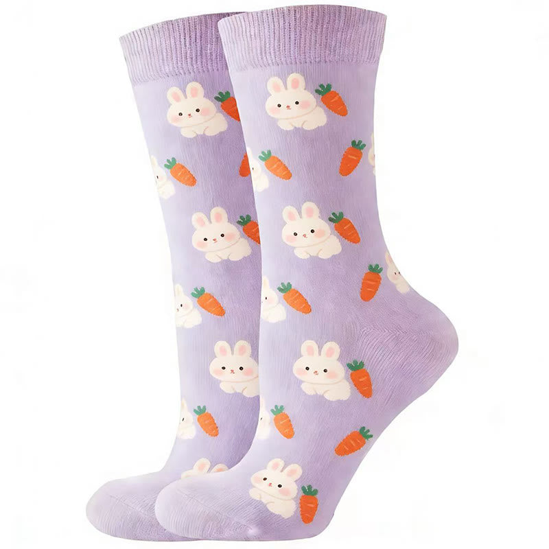 Funny Cartoon Quarter Socks(5 Pairs) - image 3