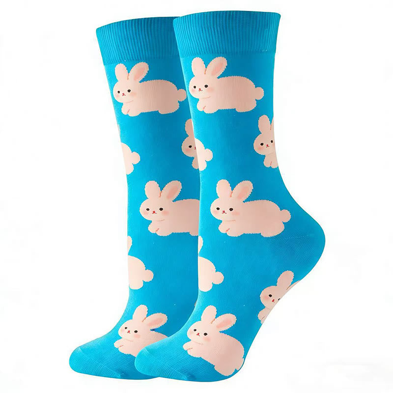 Funny Cartoon Quarter Socks(5 Pairs) - image 4