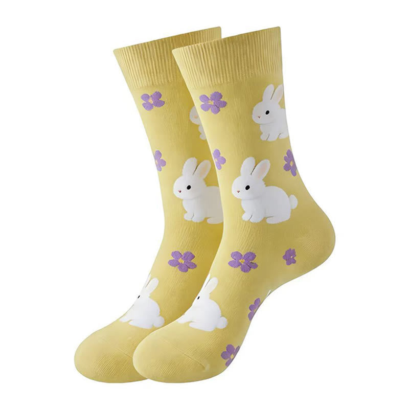 Funny Cartoon Quarter Socks(5 Pairs) - image 2
