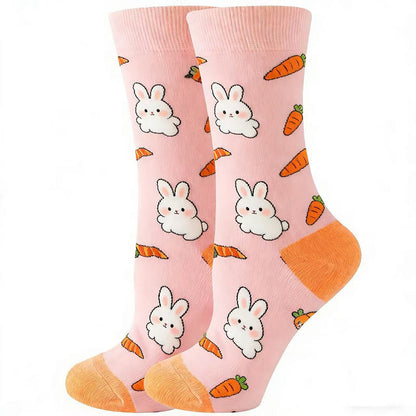 Funny Cartoon Quarter Socks(5 Pairs) - image 5
