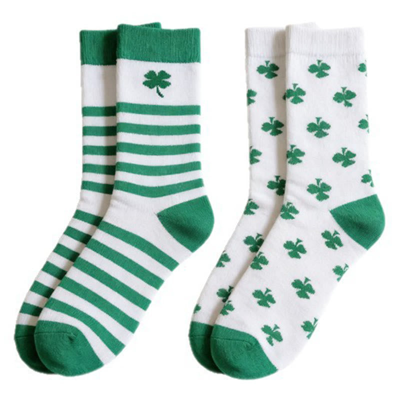 Four Leaf Clover Quarter Socks(4 Pairs) - image 6