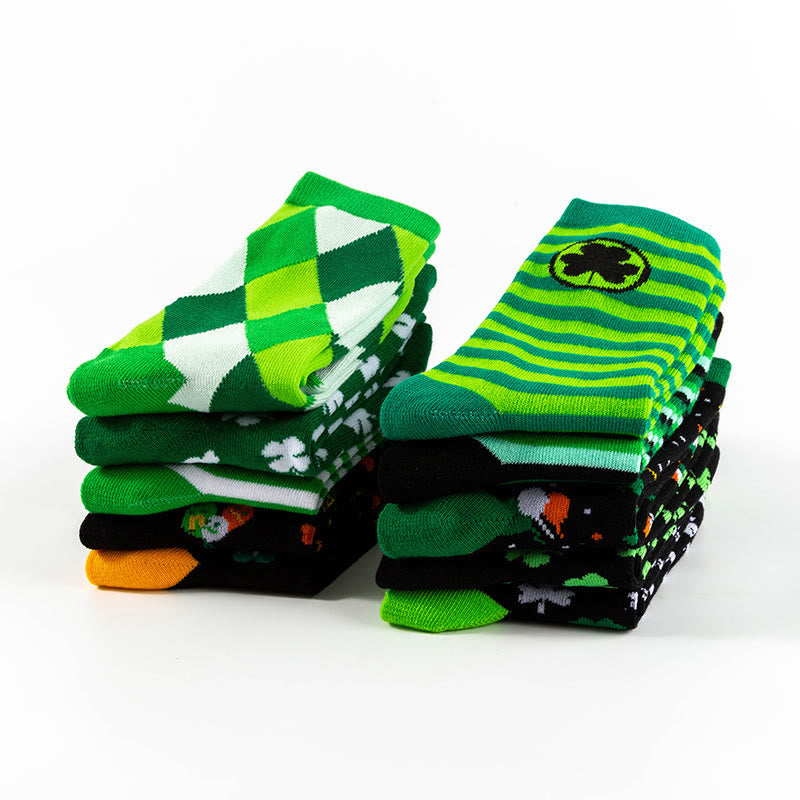Lucky Clover Series Quarter Socks(5 Pairs) - image 12