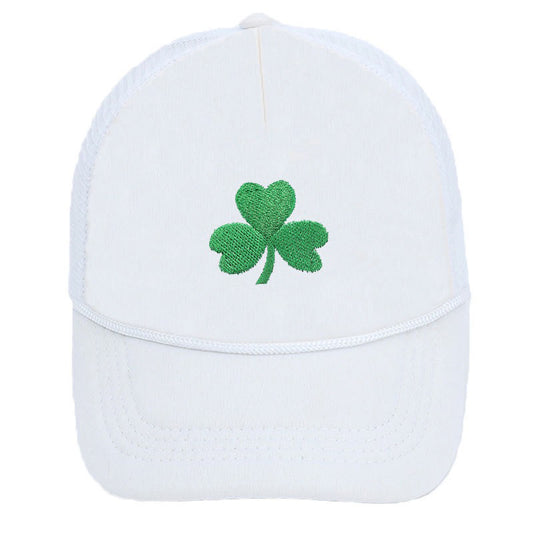 Plus Size Luck Festive Spirit Baseball Cap - White - One Size - image 0