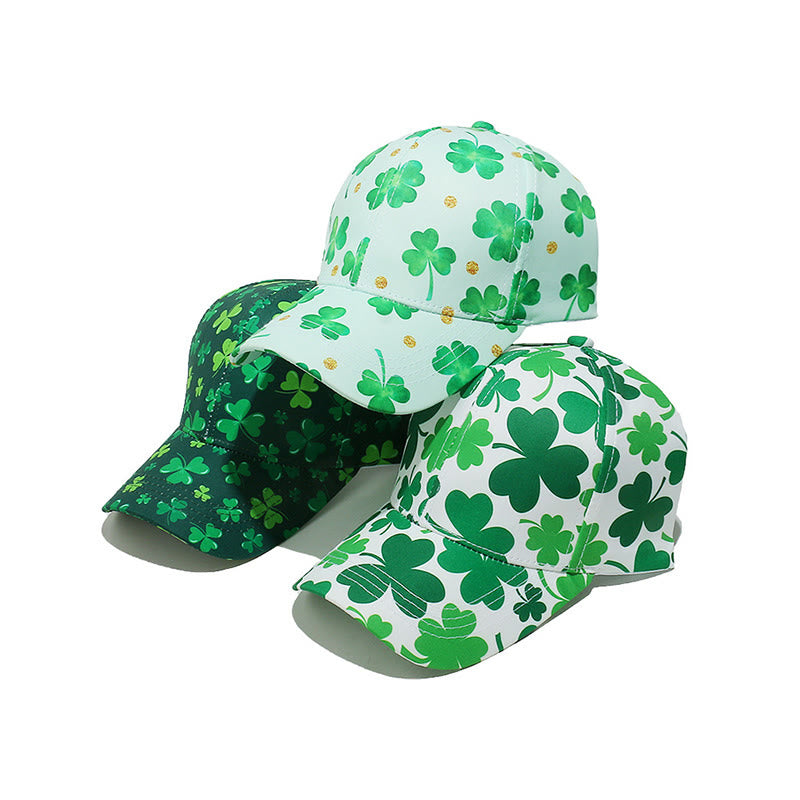 Plus Size Clover Print Baseball Cap - image 4