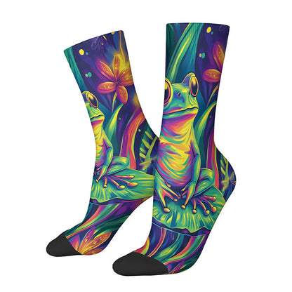 3D Horse Frog Quarter Socks(4 Pairs) - image 3